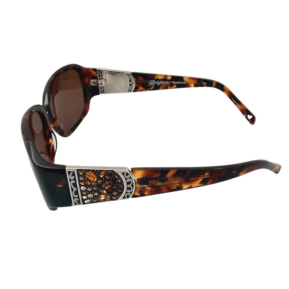 Brighton Crystal Voyage Sunglasses Tortoise Shell Silver Crystal A11737-135 58mm